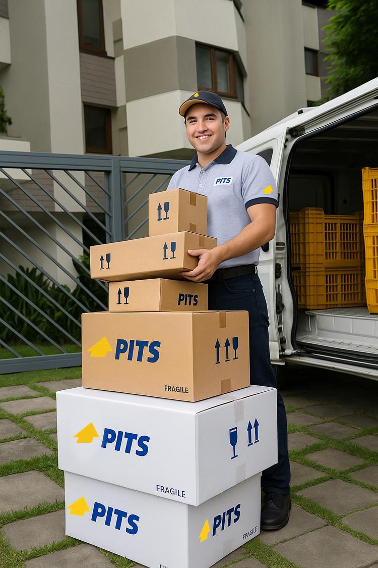 Paquetes listos para entrega PITS Courier - Logística y distribución segura